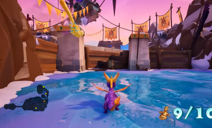 Captura de tela 2 da jogabilidade de Spyro 2: Ripto's Rage