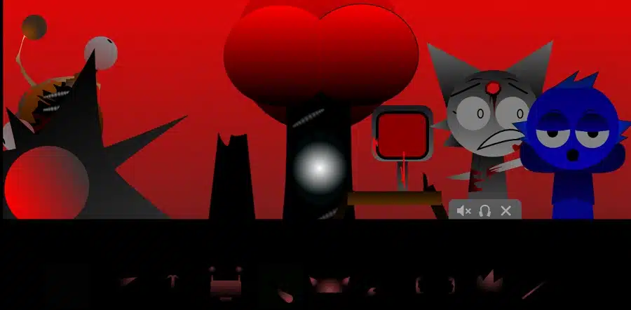 Gameplay du module Sprunki Phase 100