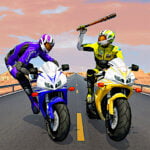 Battaglia di motociclisti 3D