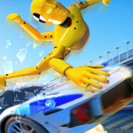 Manichino per crash test: volo in uscita