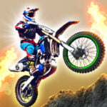 Dirtbike-Rennduell