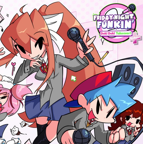 Fnf doki doki takeover plus fnf games play online at y9freegames