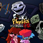 FNF Funkin Physics против Trollface/Trollge