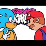 FNF: Mario y Sonic besándose