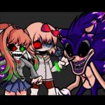 FNF: Monika.chr versus Sonic.exe