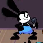 FNF Oswald Sing Rabbit's Luck со словами