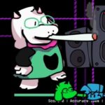 FNF: Ralsei mit einem fetten Blunt