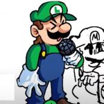 Scontro tra Sidekick FNF: Tails contro Luigi