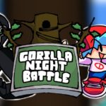 FNF VS Gorila Etiqueta: Batalla nocturna de gorila