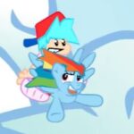 FNF против Rainbow Dash во время полета