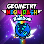 Geometria Neon Dash Arcobaleno