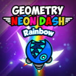 Geometria Neon Dash Rainbow