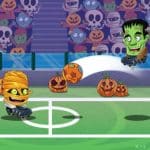 Cabeça de futebol de Halloween