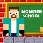 Herobrine contra la escuela de monstruos