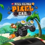 Пиксельный автомобиль Hill Climb