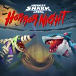 Hungriger Hai-Arena-Horror-Nacht