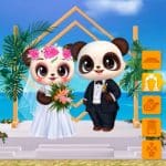 Historia de boda tropical de Panda