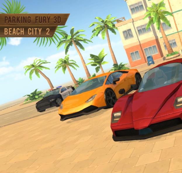Parking Fury 3D Beach City  Jogos online, Jogos gratuitos, Jogos friv
