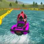 Bateau à moteur Racing 3D