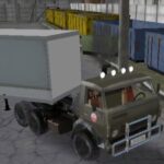 Русский водитель грузовика КАМАЗ 2