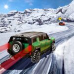 SUV-Schneefahren 3d