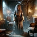 Fantasma aterradora de la abuela