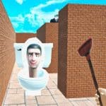 Skibidi-toiletten in het labyrint