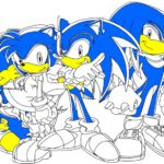 Planse de colorat Sonic