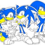 Halaman Mewarnai Sonic