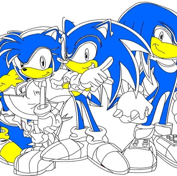 Sonic Coloring Pages Play It Online & Unblocked