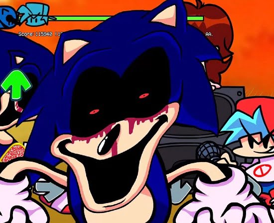 FNF: Classic Sonic and Sonic.EXE Sings Too-Slow FNF mod jogo online