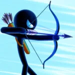 Guerriero arciere Stickman