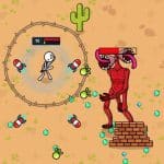 Stickman contre les monstres