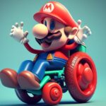 Super Mario en fauteuil roulant