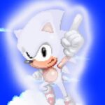 Sonic blanc dans Sonic Knuckles