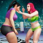 Frauen-Wrestling-Kampf